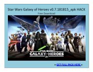 Star Wars  Galaxy of Heroes_v0.7.181815.APK HACK FREE DOWNLOAD