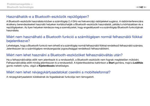 Sony VPCEB4A4E - VPCEB4A4E Istruzioni per l'uso Ungherese