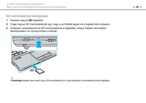 Sony VPCEB4A4E - VPCEB4A4E Istruzioni per l'uso Ungherese