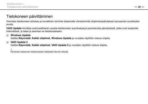 Sony VPCEB4A4E - VPCEB4A4E Istruzioni per l'uso Finlandese