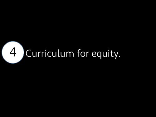 EQUITY AND EXCELLENCE