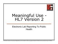 Meaningful Use - HL7 Version 2 - HIMSS