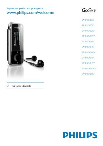 Philips GoGEAR Baladeur MP3 - Mode dâemploi - SLK