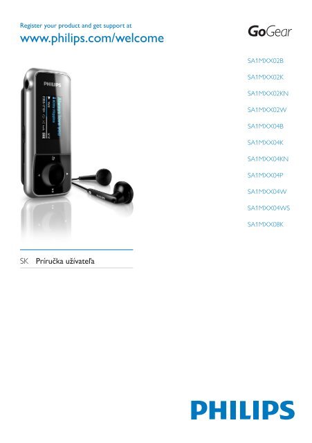 Philips GoGEAR Baladeur MP3 - Mode d&rsquo;emploi - SLK