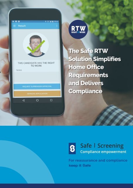 Safe Screening - RTW