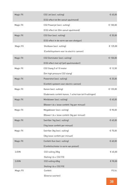 Verhuurcatalogus 2JOIN 2016