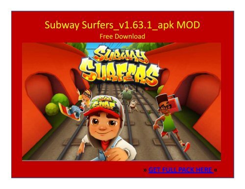 Subway Surfers_v1.63.1.APK MOD FREE DOWNLOAD