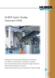 Brochure HUBER Septic Sludge Treatment HSFB - english