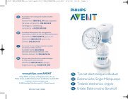 Philips Avent Tire-lait Ã©lectronique - Mode dâemploi - NLD