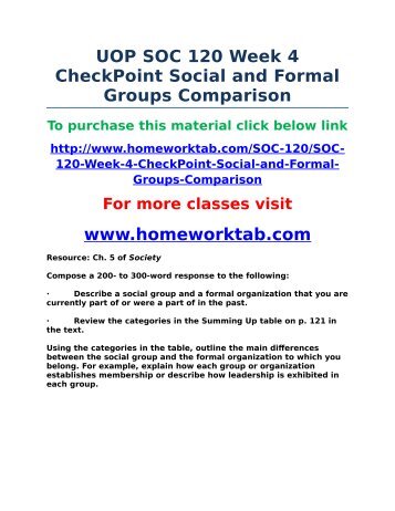 5 main differences between formal