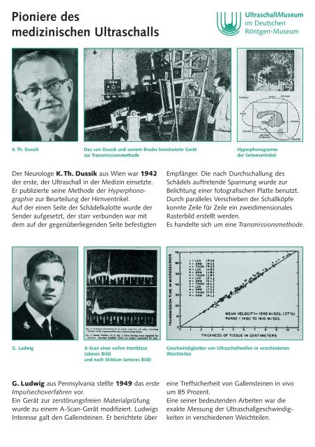 Pioniere des medizinischen Ultraschalls - Ultraschallmuseum