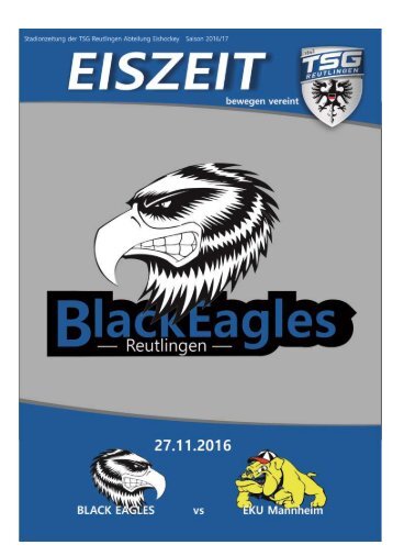 Heimspiel_Black Eagles Reutlingen vs EKU Mannheim 27.11.2016