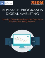 Advance Program In Digital Marketing