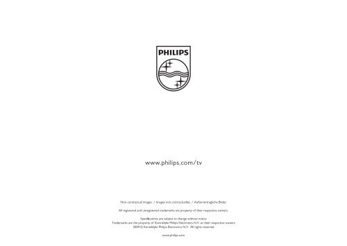 Philips TV LCD - Mode d&rsquo;emploi - SLV