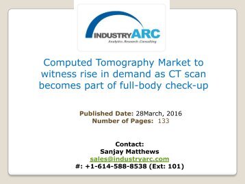 Computed Tomography (CT) Market Analysis