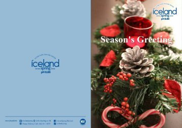 Season's Greeting from Iceland Spring Thailand