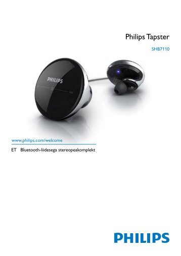Philips Tapster Casque stÃ©rÃ©o avec micro Bluetooth - Mode dâemploi - EST