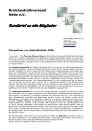 Rundbrief an alle Mitglieder - Landvolk Niedersachsen