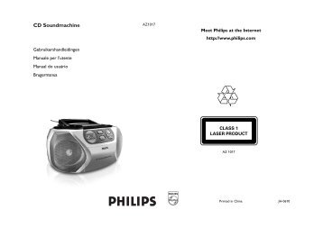 Philips Lecteur de CD - Mode dâemploi - ITA