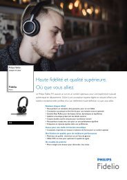 Philips Fidelio casque arceau - Fiche Produit - FRA