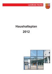 Haushaltsplan 2012 - beim Landkreis Vechta