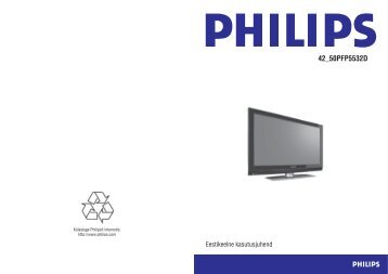 Philips TÃ©lÃ©viseur Ã  Ã©cran large - Mode dâemploi - EST