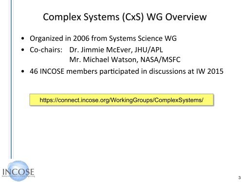 A Complexity Primer for Systems Engineers