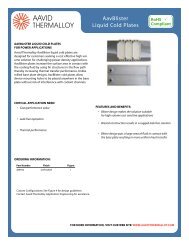 AavBlister Liquid Cold Plates - MB Electronic AG