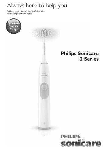 Philips Sonicare SÃ©rie 2 plaque defense - Mode dâemploi - FIN