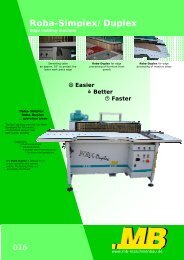 Roba-Simplex/Duplex - MB Maschinenbau