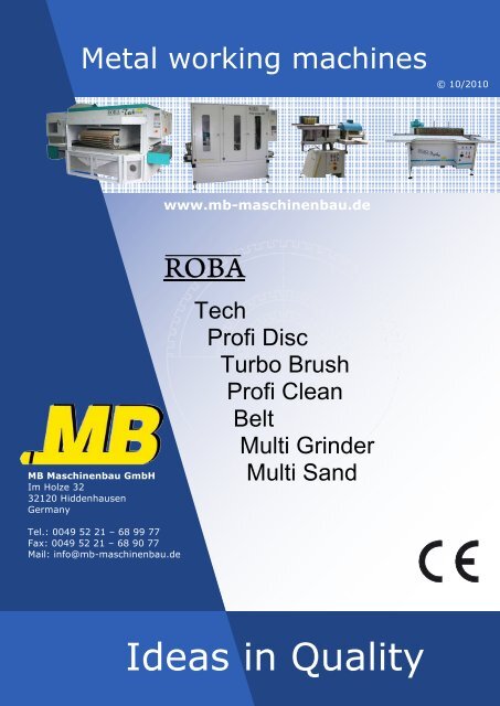 Roba-Multi Sand - MB Maschinenbau