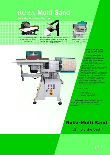 Roba-Multi Sand - MB Maschinenbau