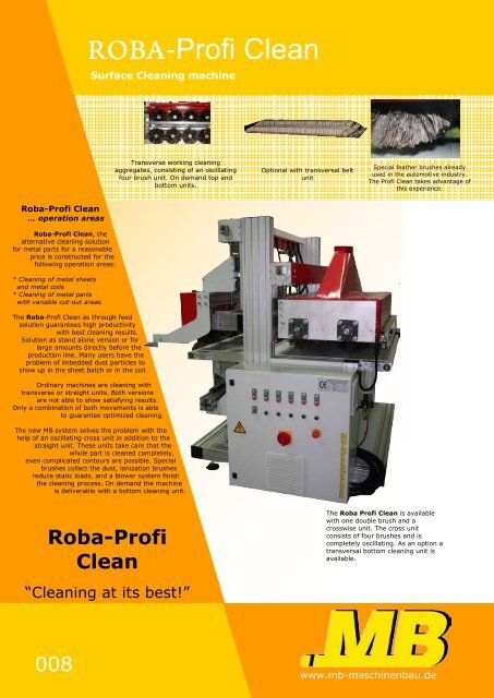 Roba-Multi Sand - MB Maschinenbau