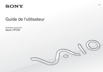 Sony VPCW11S1R - VPCW11S1R Istruzioni per l'uso Francese
