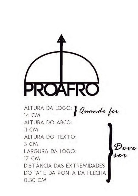 Manual de identidade visual do PROAFRO