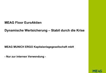 MEAG Floor EuroAktien - MEAG Munich Ergo Asset Management ...