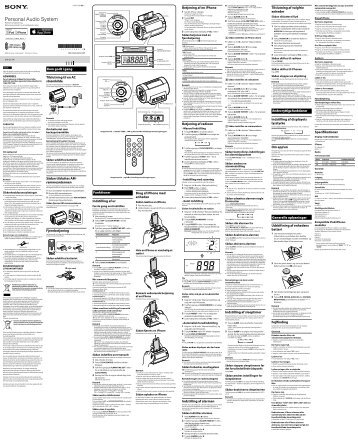 Sony ICF-C11iP - ICF-C11IP Istruzioni per l'uso Danese