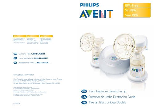 Philips Avent Tire-lait &eacute;lectronique double - Mode d&rsquo;emploi - CFR