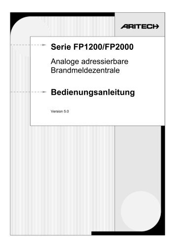 Aritech FP2000-1200 Benutzerhandbuch