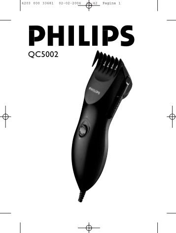 Philips Hairclipper series 1000 Tondeuse Ã  cheveux - Mode dâemploi - NOR