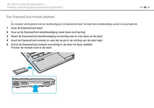 Sony VPCZ13V9E - VPCZ13V9E Istruzioni per l'uso Olandese