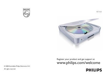 Philips Lecteur de DVD portable - Mode dâemploi - SWE