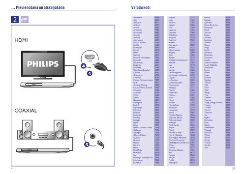 Philips Lecteur Blu-ray / DVD - Mode d&rsquo;emploi - LAV