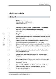 Inhaltsverzeichnis - HACCP