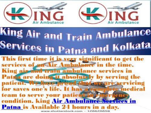 King Air and Train Ambulance Services in Patna