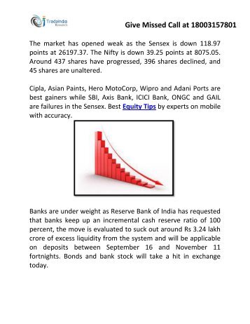 Today’s Updates on Nifty, Gold and Crude Oil