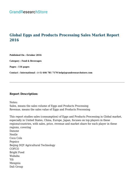 global-eggs-and-products-processing-sales-market