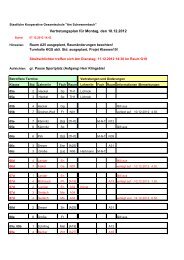 Vertretungsplan - Kooperative Gesamtschule