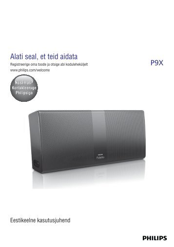 Philips Fidelio Enceinte portable sans fil - Mode dâemploi - EST