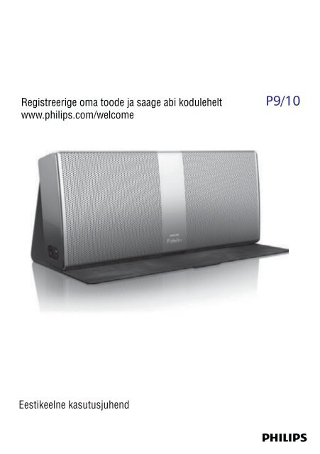 Philips Fidelio enceinte portable sans fil - Mode d&rsquo;emploi - EST